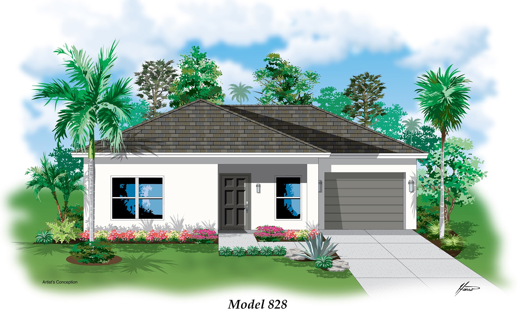 2BR - 1B - 1 Car Garage