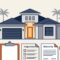 Florida home with a key, checklist, warranty papers, and magnifying glass.