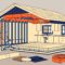 Cutaway view of a new home showing insulation, wiring, plumbing, and a finished kitchen.